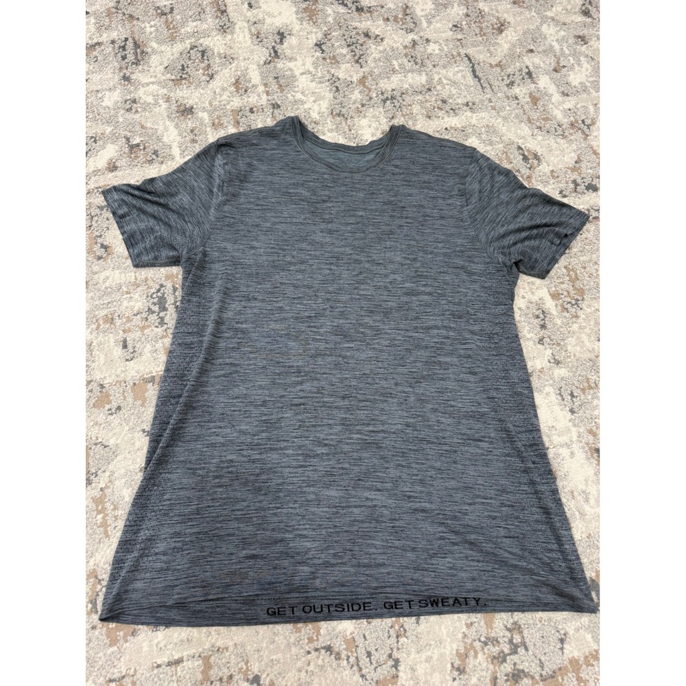 Lululemon Metal Vent Tech Short Sleeve Shirt XL Heathered Grey Gym Training 1556